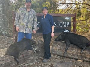 Husband wife hog hunt Husband wife hog hunt